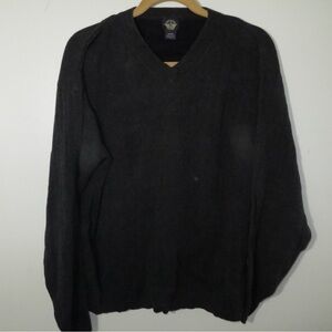 Dockers Men's Charcoal V-Neck Sweater